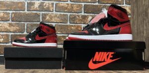 AJ1 high PATENT BRED BABY SIZE