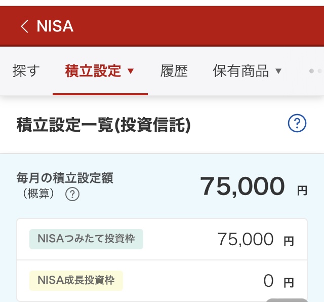 NISA 毎月積立額2024