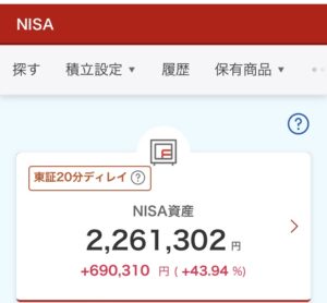 NISA 2024年5月22日 楽天証券 評価損益