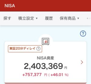 NISA 2024年6月18日 楽天証券 評価損益