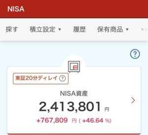 NISA 2024年6月19日 楽天証券 評価損益