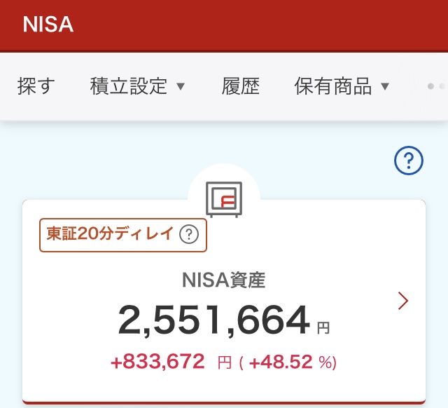 NISA 2024年7月3日 楽天証券 評価損益