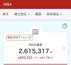 NISA 2024年7月11日 楽天証券 評価損益