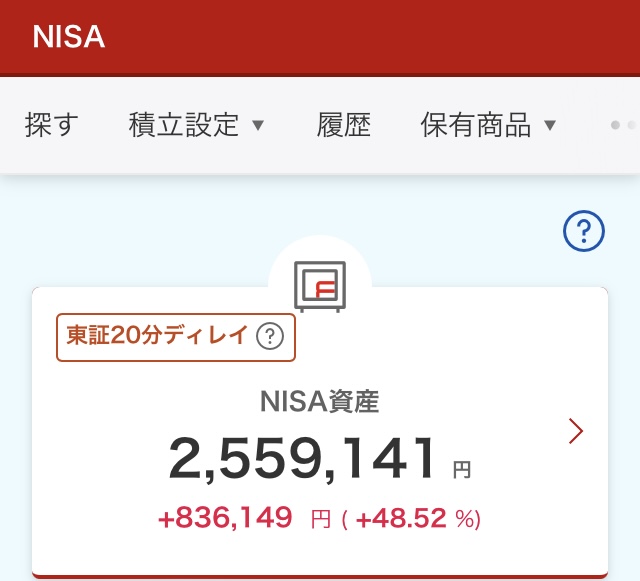 NISA 2024年7月12日 楽天証券 評価損益