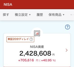 NISA 2024年7月30日 楽天証券 評価損益