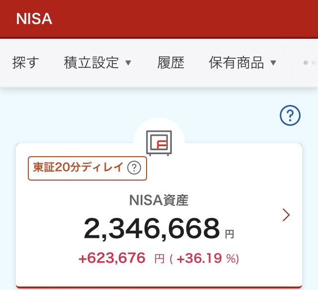 NISA 2024年8月2日 楽天証券 株価下落