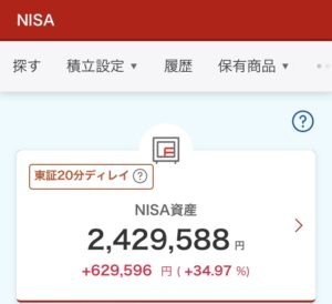 NISA 2024年8月23日 下落 楽天証券 オススメ 