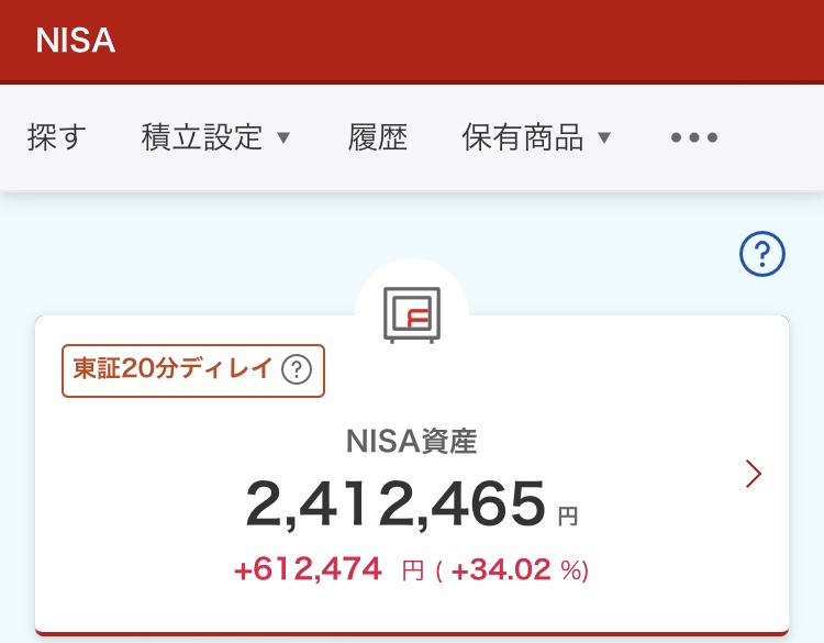 NISA 2024年8月29日 楽天証券 評価