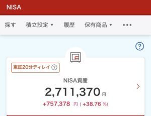 NISA 2024年10月7日 楽天証券 評価損益