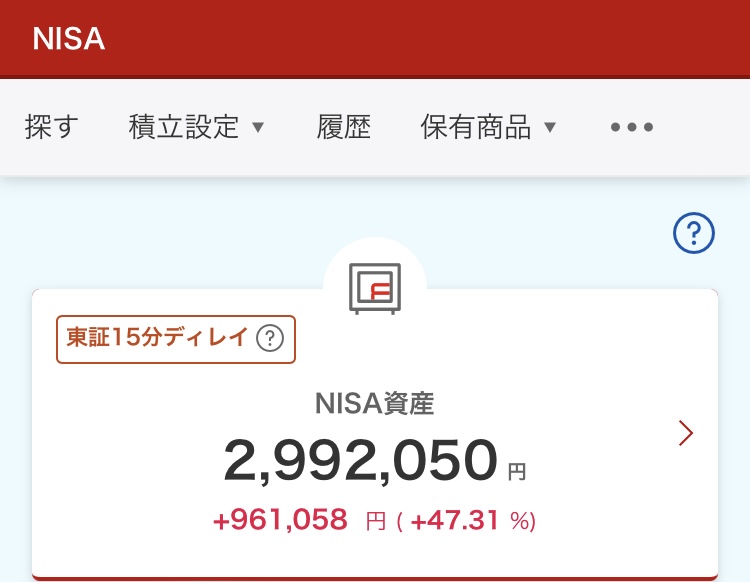 NISA 2024年11月26日 楽天証券 評価損益