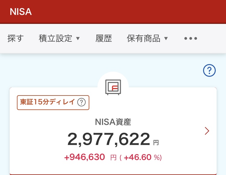 NISA 2024年11月27日 楽天証券 評価損益