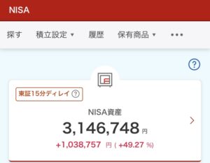 NISA 2024年12月26日 楽天証券 評価損益