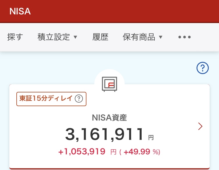 NISA 2024年12月27日 楽天証券 評価損益